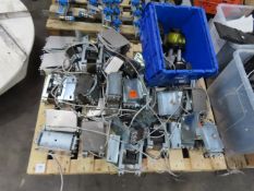 Pallet of various industrial vibrating legs etc.