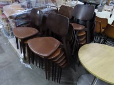 Approx. 25 Wooden Framed Chairs. Please note there is a £5 plus VAT Lift Out Fee on this lot