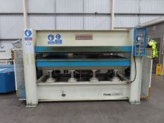 Interwood HQP hydraulic table press. This lot is Buyer to Remove. Please note that a Risk Assessment