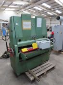 White speedsander/drumsander, bed width 1250mm, max bed height 140mm, 3PH. Please note there is a £
