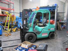 Mitsubishi 30 FG30P gas 3000kg forklift truck, triple ex mast, 2983.0 hours, - Delayed collection