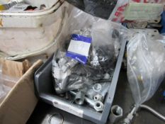 Quantity of assorted fittings to bench