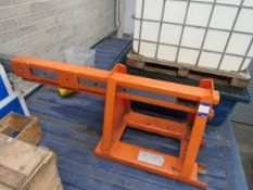 Forklift truck lifting boom