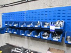 Quantity of various hydraulic fittings to wall