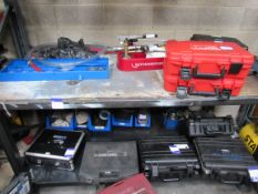 Heavy duty steel workbench with vice