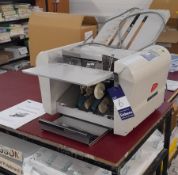 Ideal 8330 table top creaser, Serial number 314054