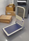 Steel flat bed trolley