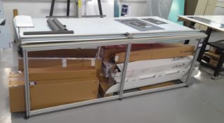 Practik aluminium trimming table, max width 2650mm