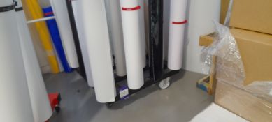 Steel vertical roll material trolley