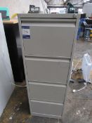 4-drawer filing cabinet, Grey