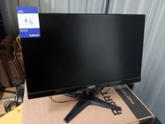 Acer G227HQL 22” full HD monitor Serial number MMTOLEE018540022952451