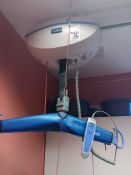 Arjo Maxisky 200kg SWL lifting hoist and track to include sanitary chair