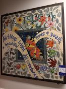 “All Things Bright & Beautiful, All Creatures Great & Small” tiled artwork