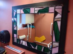 Stained glass mirror