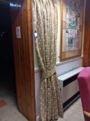 Pair of circular patterned curtains