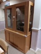 Wooden dresser and display unit to include art supplies