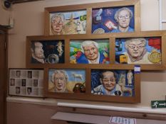 Self portrait of 7 people artwork