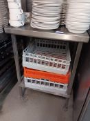 Stainless steel preparation table 700mm(w) x 580mm(d) x 940mm(h)