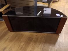 MDA Designs Sirius 1200 black & walnut corner TV cabinet Rrp. £299.99