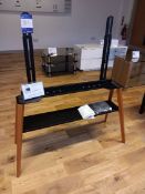 TTAP Roma-Dark TV stand with bracket Rrp. £145