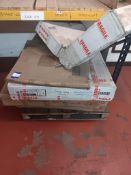 Pallet of furniture to include Verona round dining table in white/chrome, Siena bentwood chair in