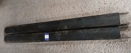 Pair of Forklift Extension Forks (Approx. 1800 Length, Serial Number FX-100-1800)