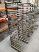 3 x Multi-Section Steel Mobile Drying Racks
