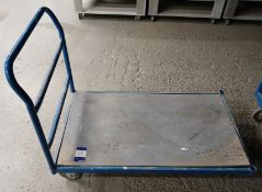 Steel Frame Flat Bed Trolley