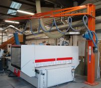 Palmatic Jib Crane, fitted with Vacuum Sheet Lifter(Please note, it is the purchasers responsibility