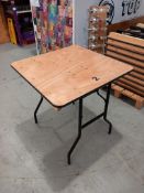 10x Foldable Square Tables