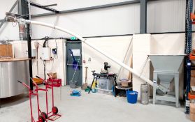 Grain Hopper & Auger with Invertek Optidrive and fabricated frame