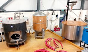Brewhouse Kit to include :- Hot Liquor Tank, jacketed (683 litre), Cold Liquor Tank, jacketed,