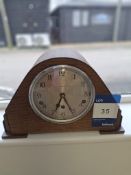 Walker & Co Westminster chiming oak cased clock