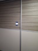 3 piece sliding door unit with rails to fit gap 2500mm wide & 2300mm high