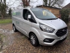 Ford Transit Custom 300 EBlue panel van, Registration AF20 JSX, Euro 6 CI, first registered March