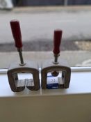 Pair of Kantenfix worktop edging clamps