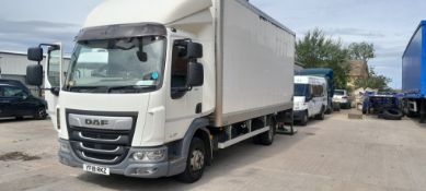 DAF FA LF 150 Euro 6 Paccar Box Body, Registration
