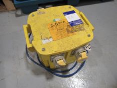 5KVA 240v/110v tool transformer. Located in Corby