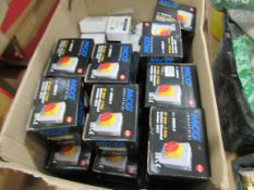 Large quantity assorted isolators to box. Located in Corby