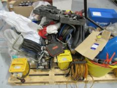Large quantity assorted stock to pallet – pallet not included. Located in Corby