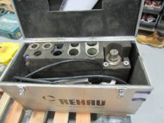 Rehau pressure tester. Located in Corby