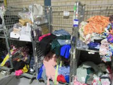 Large quantity of clothing to 5 trollies