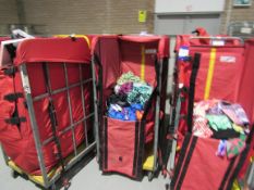 Large quantity of assorted clothing to 5 trollies (trollies not included)
