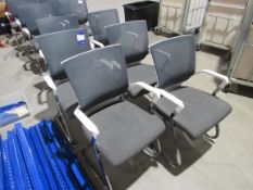 6 x Upholstered chairs with armrests