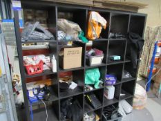 2 Pigeon hole units and contents