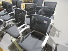 6 x Upholstered chairs with armrests