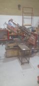 Promach UE-250 horizontal bandsaw, Serial number 08012340 (01/2008) with roller feed table & flat