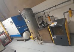 Almig Combi 22-10 receiver mounted packaged type screw compressor, serial number 50058731 (2021)
