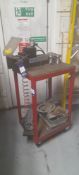 Lang Makro grip manual hydraulic bench top stamping unit on bench