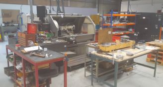 XYZ SLX555 CNC lathe, Serial number SLG00053 (2010) with Prototrak SLX control tool cabinet, 3